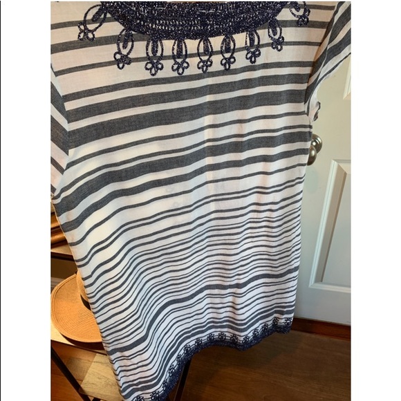 Calypso St. Barth Embellished Striped Dress, XS - Picture 5 of 8
